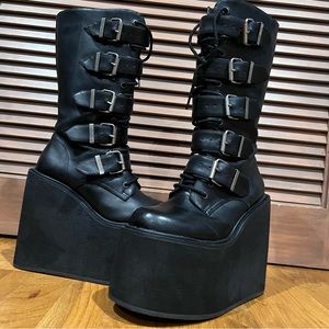 Demonia Assassinatrix Platform Boots